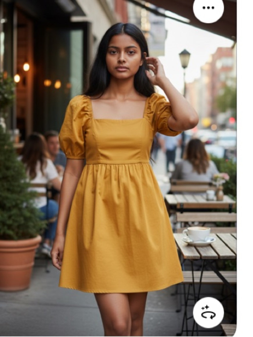 Anthropology NWT puff sleeve dress